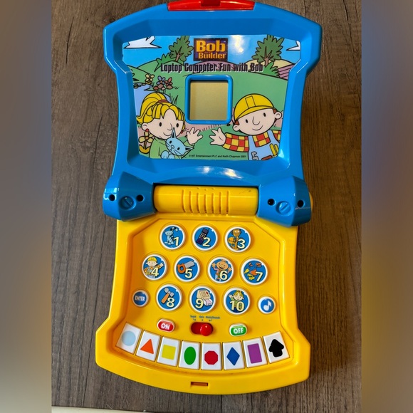 Vintage 2000s Y2K Bob The Builder Toy Laptop Learning Tablet WORKING BATTERY INC - Picture 1 of 7
